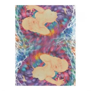 Happy bubbles fleece blanket