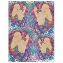 Happy bubbles fleece blanket