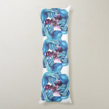 Circle of love (quiet mind blue hands ) body pillow