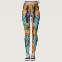 for i am artist collage leggings