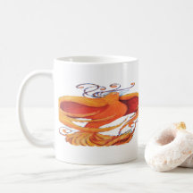 Phoenix art mug